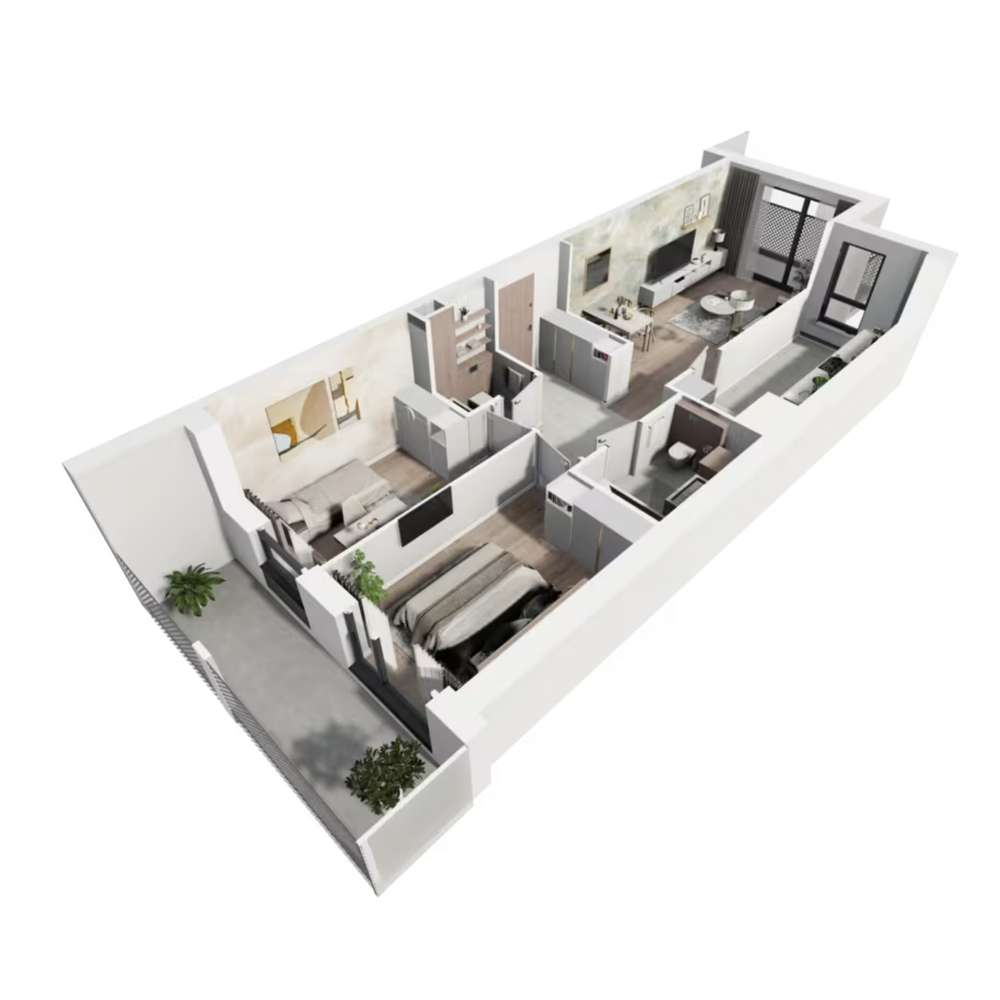 DWUSTRONNE Mieszkanie 65m // 3 pokoje JEŻYCE - Pełny obrazek: 5/9