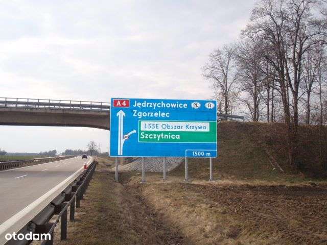 10 ha tuż przy autostradzie A4, MPZP, media, zjazd-11