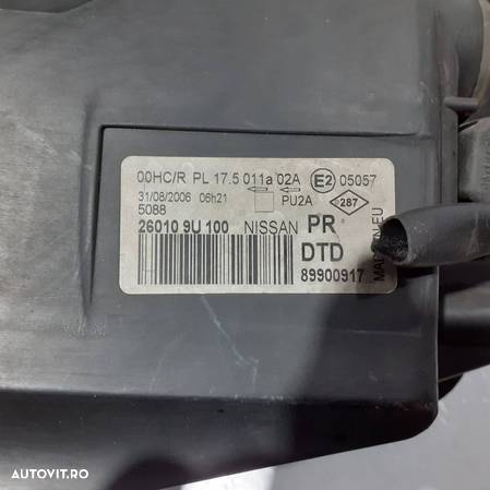 Far stanga Nissan Note 2006 | 260109U100 | 89900917 - 3