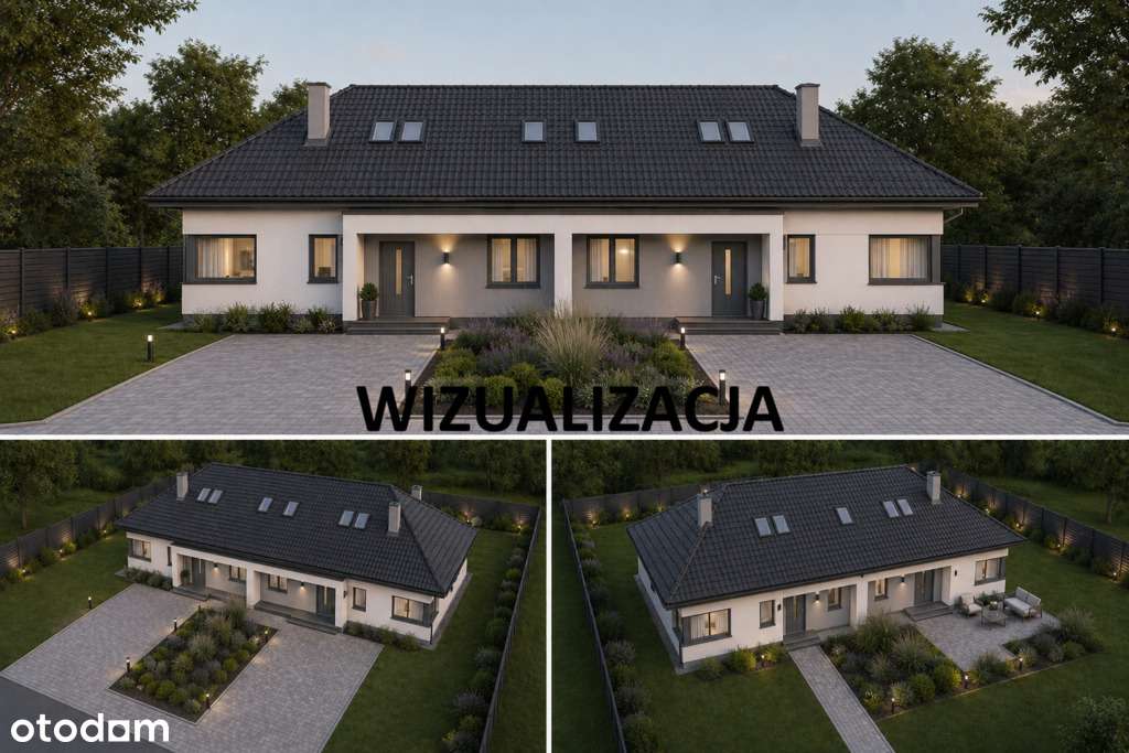 Nowoczesny dom w zabudowie bliźniaczej