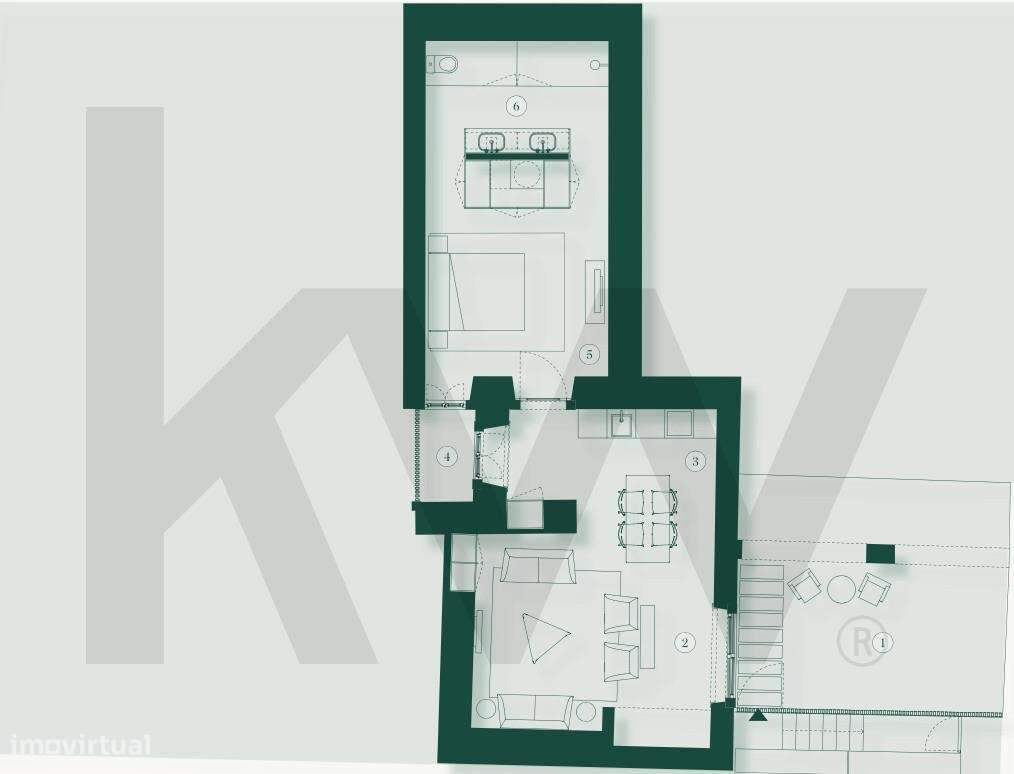 Apartamento T1 Villa dos Coches em Belém - Grande imagem: 5/37