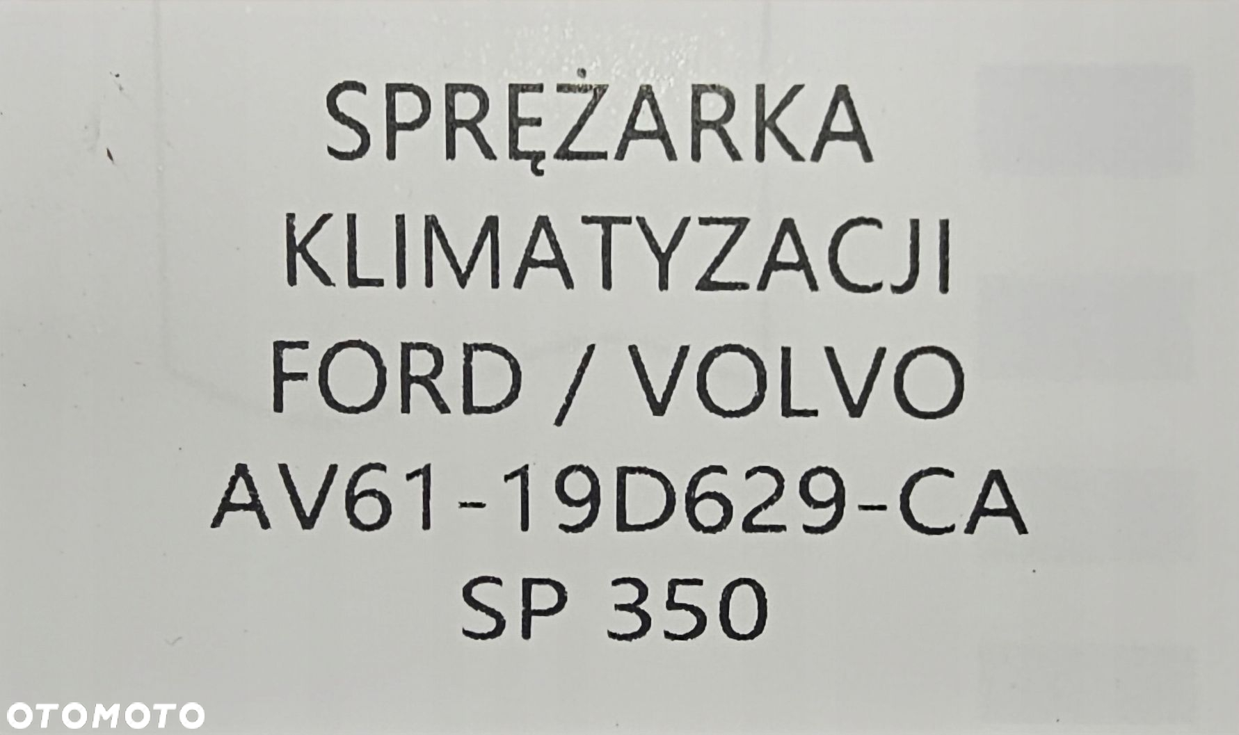 ORYGINALNA SPRĘŻARKA KLIMATYZACJI FORD / VOLVO - AV61-19D629-CA - 6