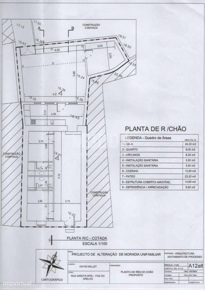 Moradia térrea T1+1 renovada com charme na Rua Direita, 35 mesmo no co-32