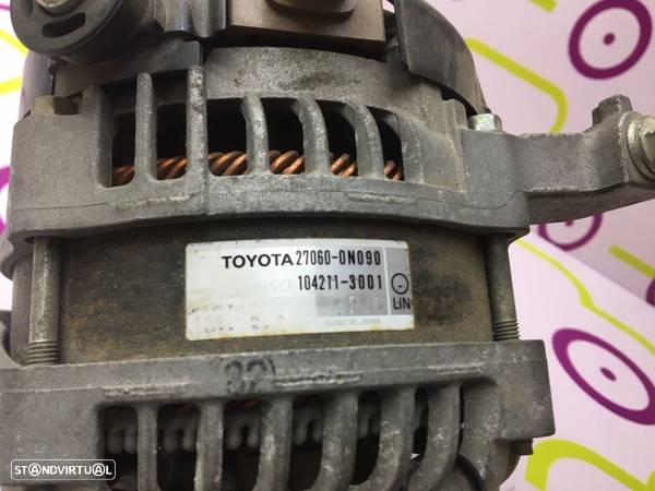 Alternador Toyota Yaris 1.4 D4D 90 Cv de 2011 - Ref : 1042113001 - NO50028 - 3