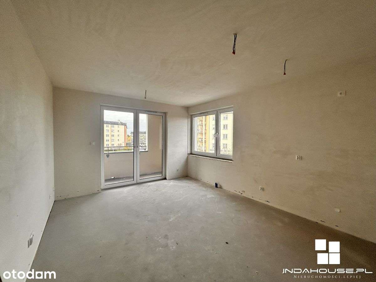 Cesja. Nowe mieszkanie. I p. 2 pokoje, loggia, win-0