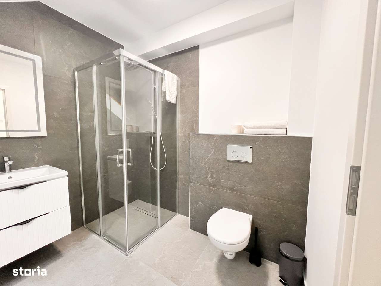 Apart. 3 cam. coplet mobilat, două băi, lift+parcare/Kaufland Hipodrom-11