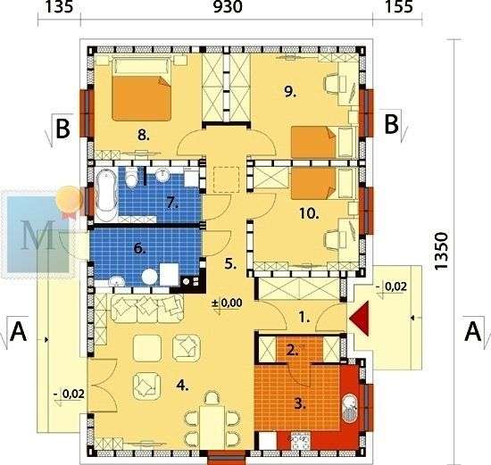 Dom parterowy szkieletowy 96m2,4pokoje,Lipinki - Pełny obrazek: 5/8