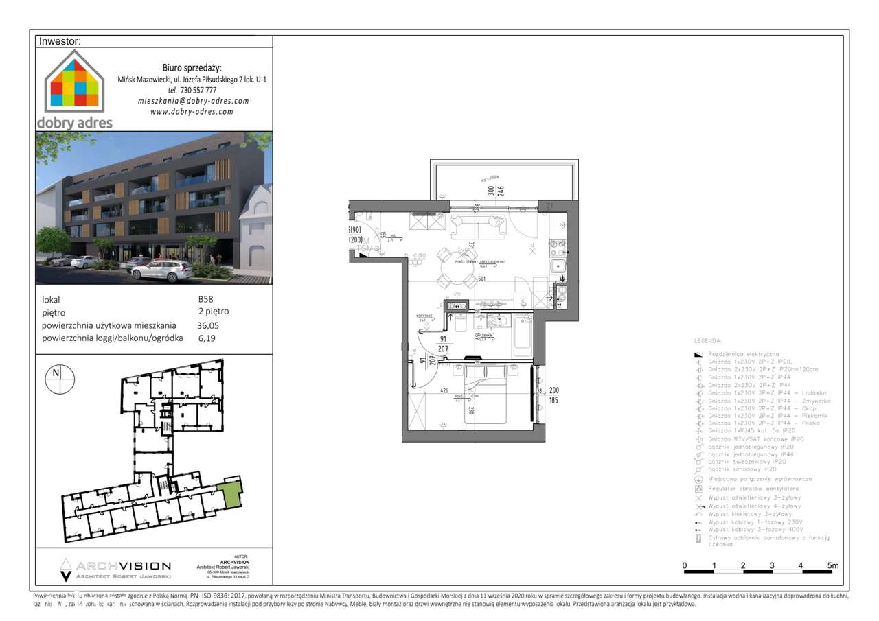 Okrzei 9 | mieszkanie 2-pok. | B58 - Pełny obrazek: 2/12