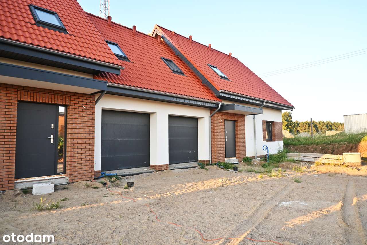 Nowy Bliźniak z dużą działką 691 m² | Garaż | Wójtowo