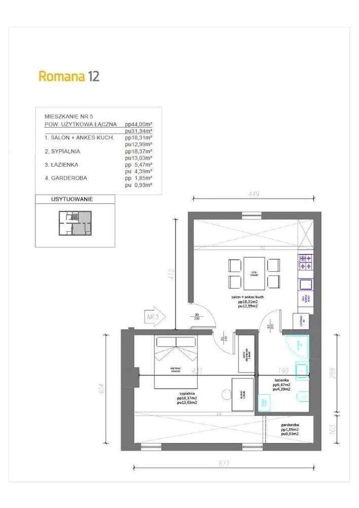 Romana 12 - M2+garderoba,-8