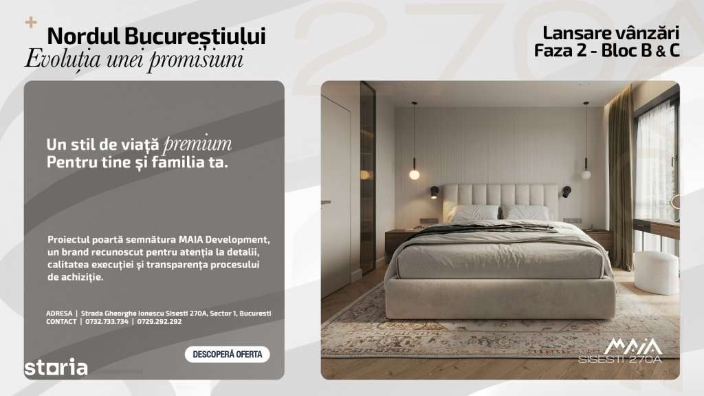 2 CAMERE | FINISAJE PREMIUM | BANEASA | LANGA METROU STRAULESTI - Imagine principală: 4/7