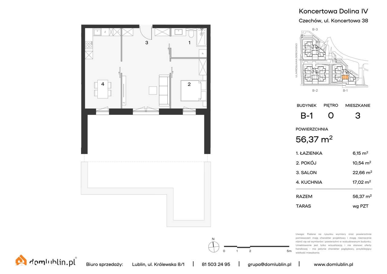 Osiedle Koncertowa Dolina | mieszkanie 3-pok. | 3 - Pełny obrazek: 2/8