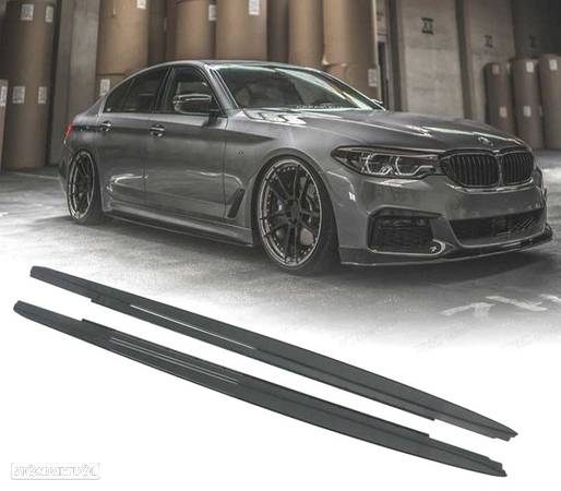 EMBALADEIRAS PARA BMW G30 G31 17- LOOK M-PERFORMANCE PRETO BRILHANTE - 1