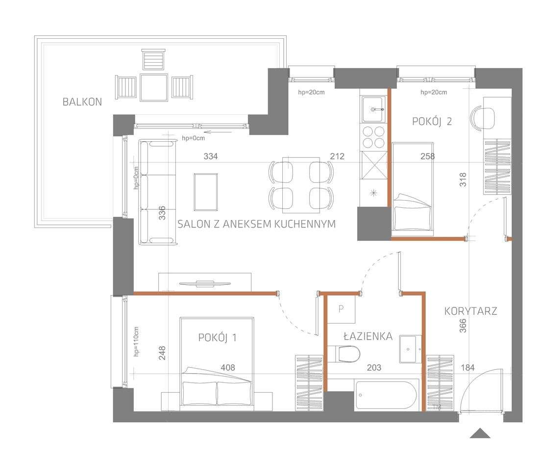 InCity - Apartament 60/M3 - Pełny obrazek: 2/17