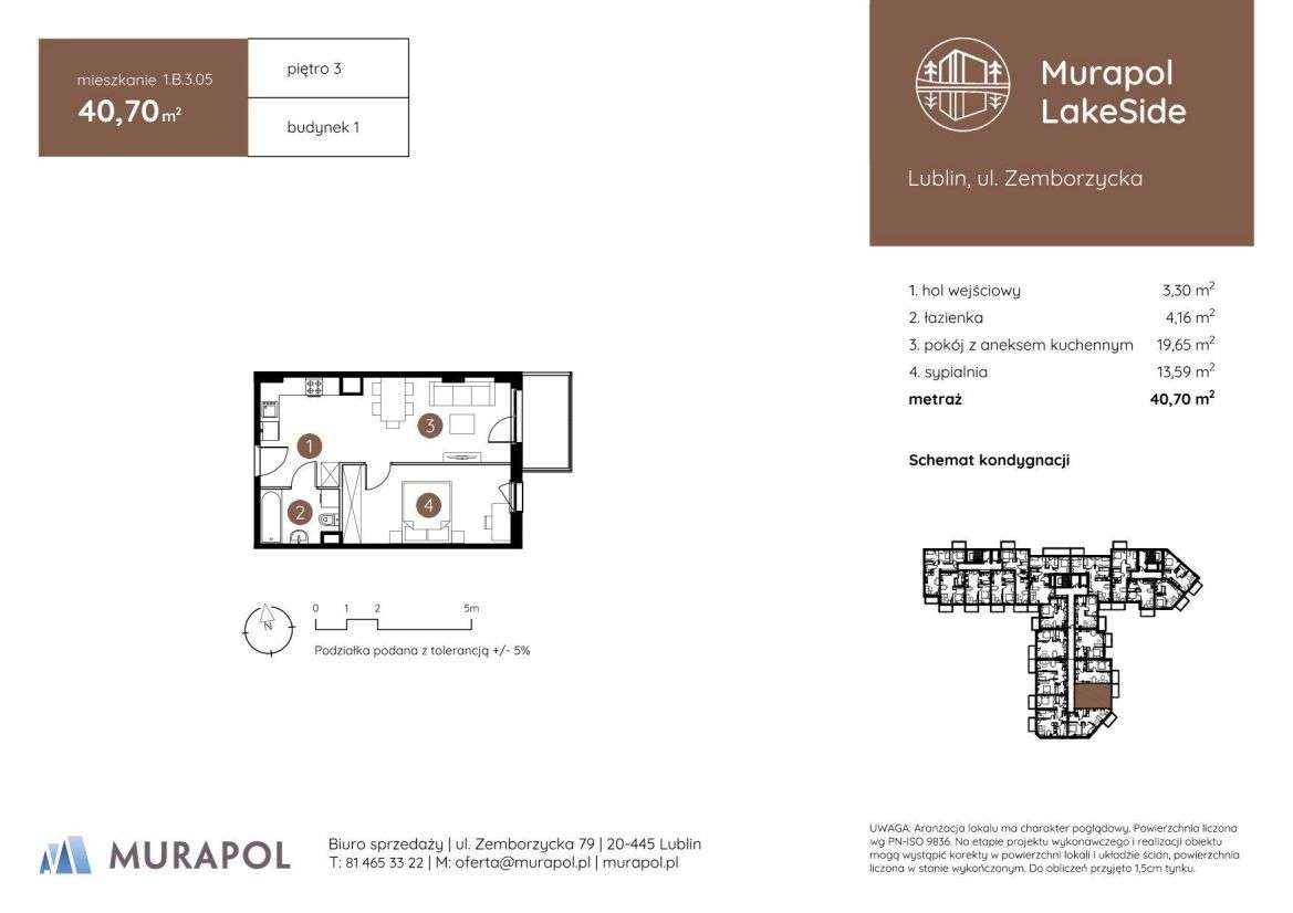 2-pokojowe mieszkanie 40m2 Bez Pośredników - Pełny obrazek: 2/7