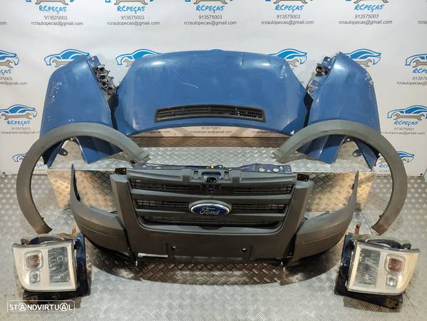 FRENTE COMPLETA FORD TRANSIT VII 7 MK7 FM FN FF ANO 2008 A 2013  CAPOT PARACHOQUES GUARDA-LAMAS OTICAS RADIADOR VENTILADOR FRENTE FIBRA REFORÇO - 2