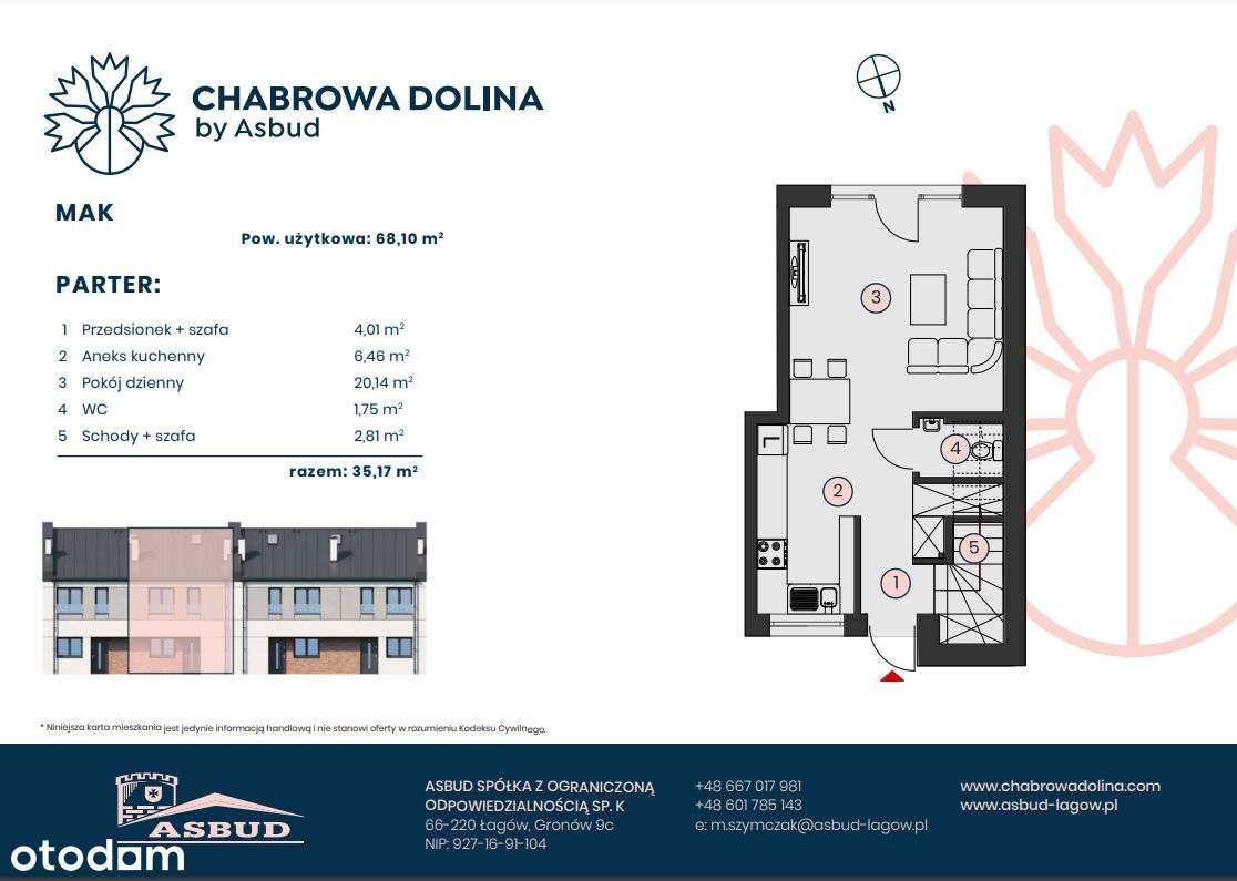 CHABROWA DOLINA - Nowe mieszkanie 68,10m2 + ogród-1