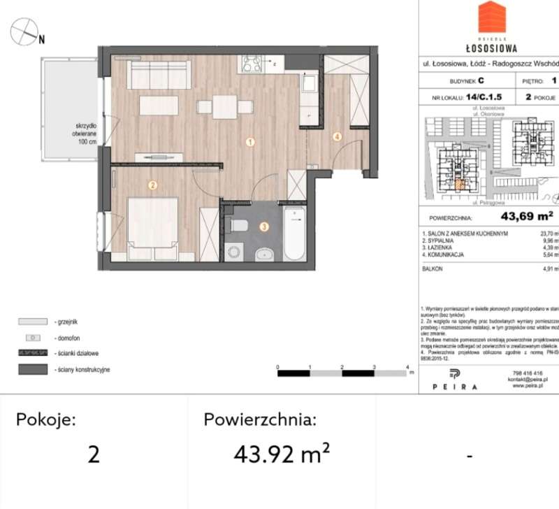 M-3 Osiedle Łososiowa Radogoszcz - Pełny obrazek: 3/5