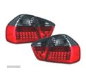 FAROLINS TRASEIROS LED PARA BMW E90 VERMELHO ESCURECIDO - 1