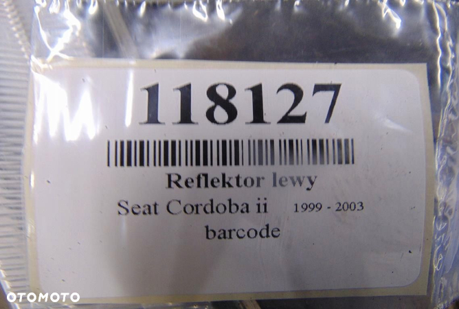 SEAT CORDOBA II REFLEKTOR LEWY - 7