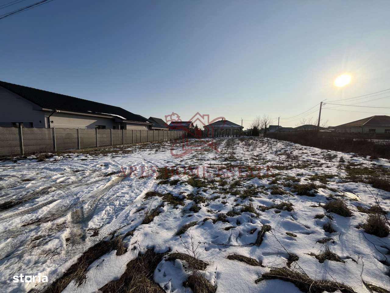 Teren intravilan cu toate utilitățile și front 20 m – Moșnița Veche-1