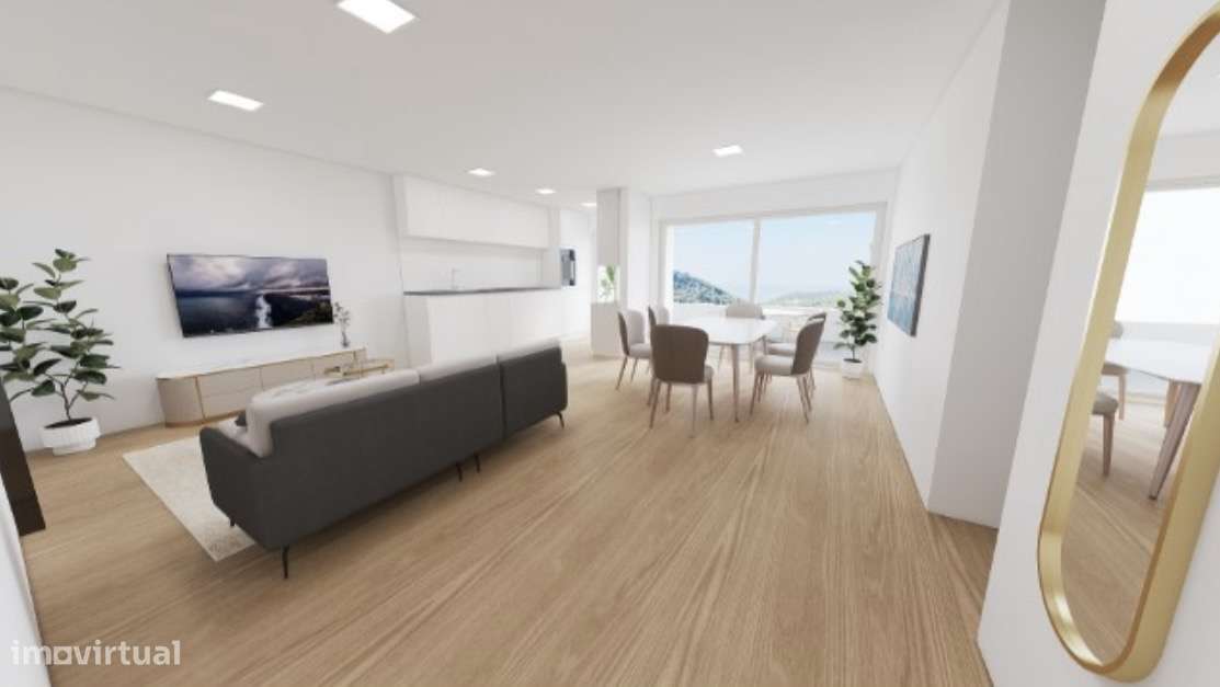 Apartamento T2 novo terraço vista mar e serra Sesimbra-3