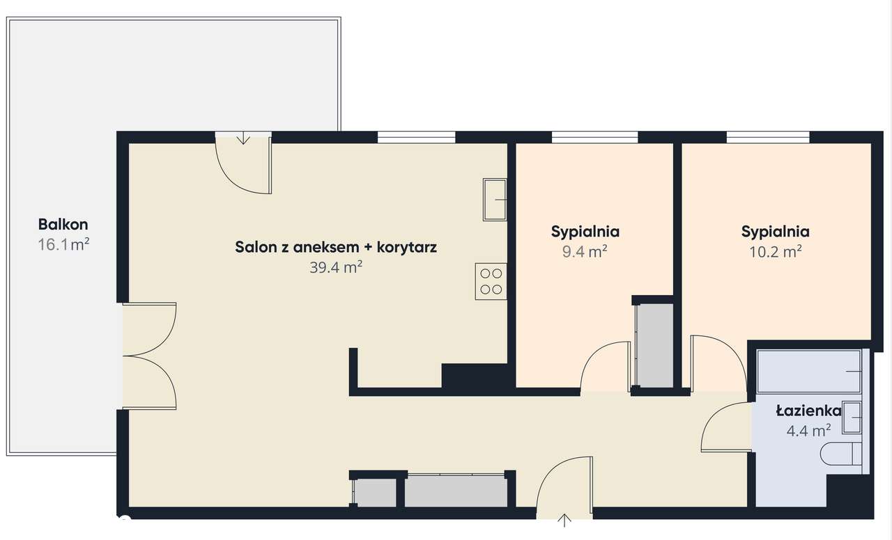 3 pokoje w nowym bloku | Narożny balkon | Miejsce w hali garażowej-19