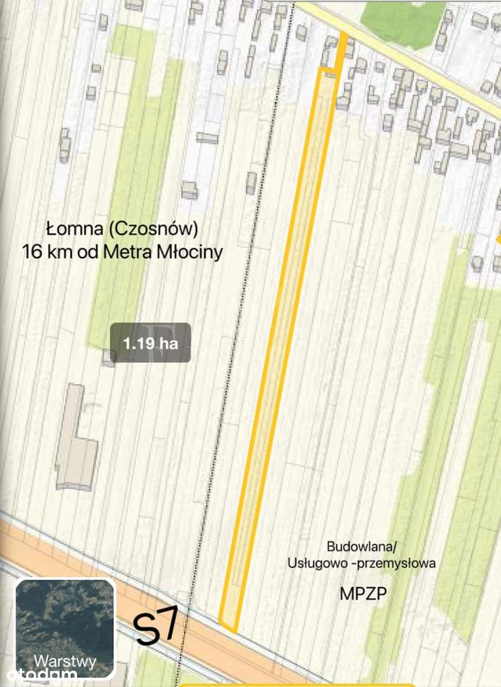 Grunt Łomna przy trasie S7 - Pełny obrazek: 2/2