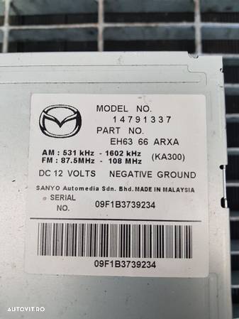 Cd player Mazda CX - 7 2006 - 2012 (548) 09F1B3739234 - 4