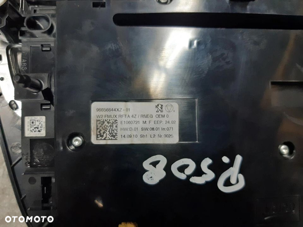Peugeot 508 I Panel klimatyzacji nawiewu Panel radia 96656644XZ - 2