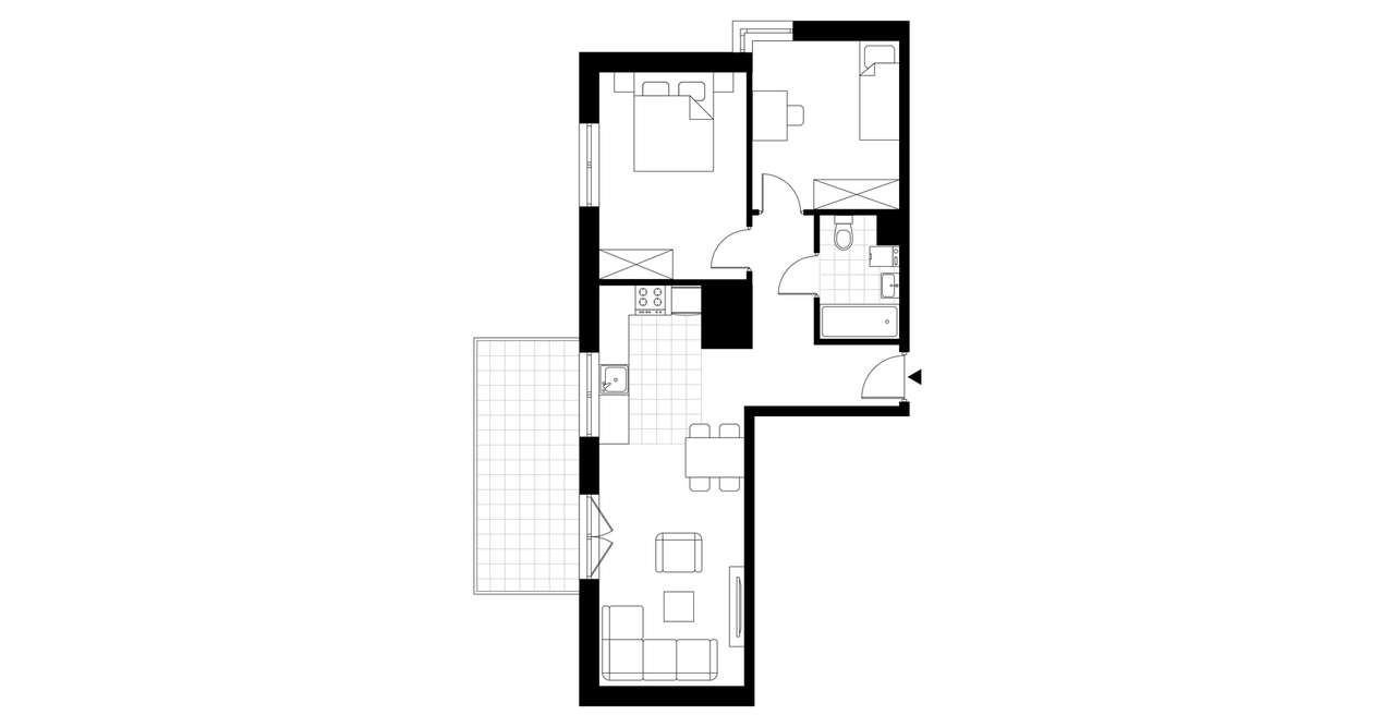 3-pokojowe mieszkanie 53m2 + balkon Bez Prowizji - Pełny obrazek: 3/8