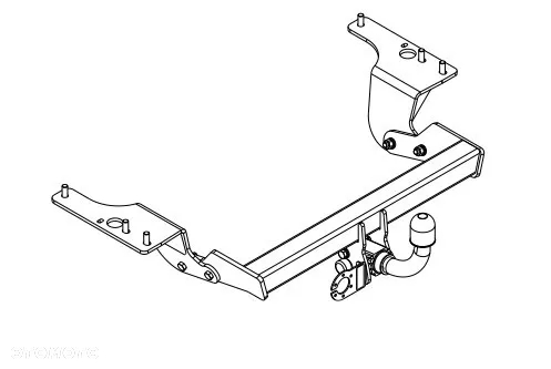 HAK HOLOWNICZY Z KULĄ WYPINANĄ POZIOMO ZA POMOCĄ DWŹWIGNI TOYOTA AVENSIS T27 KOMBI+MODUŁ7PIN - 5