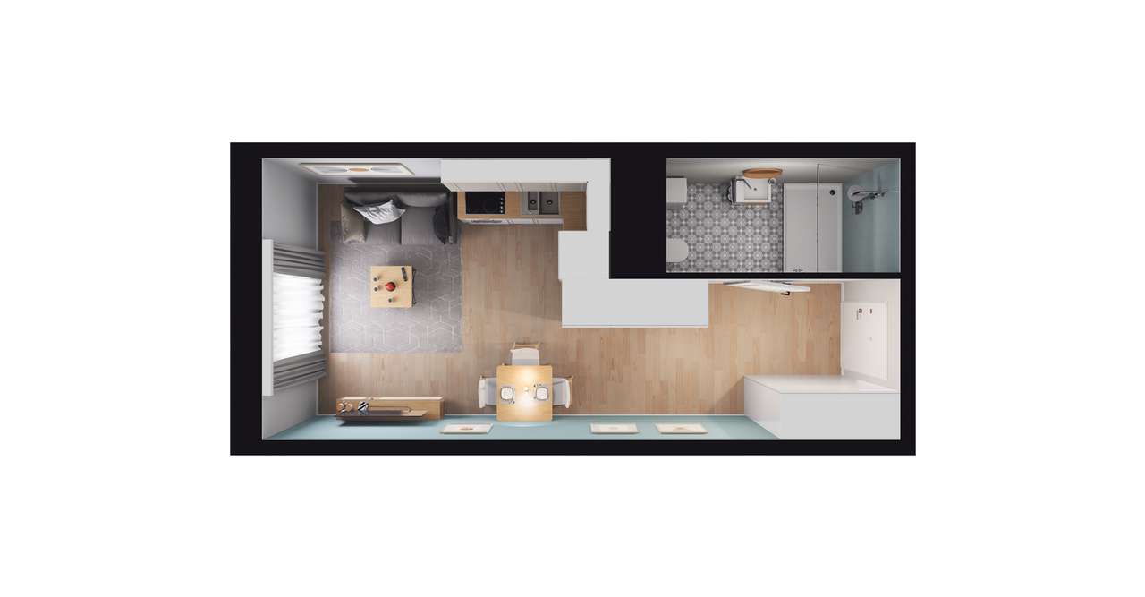 1-pokojowe mieszkanie 29m2 Bez Prowizji - Pełny obrazek: 3/9