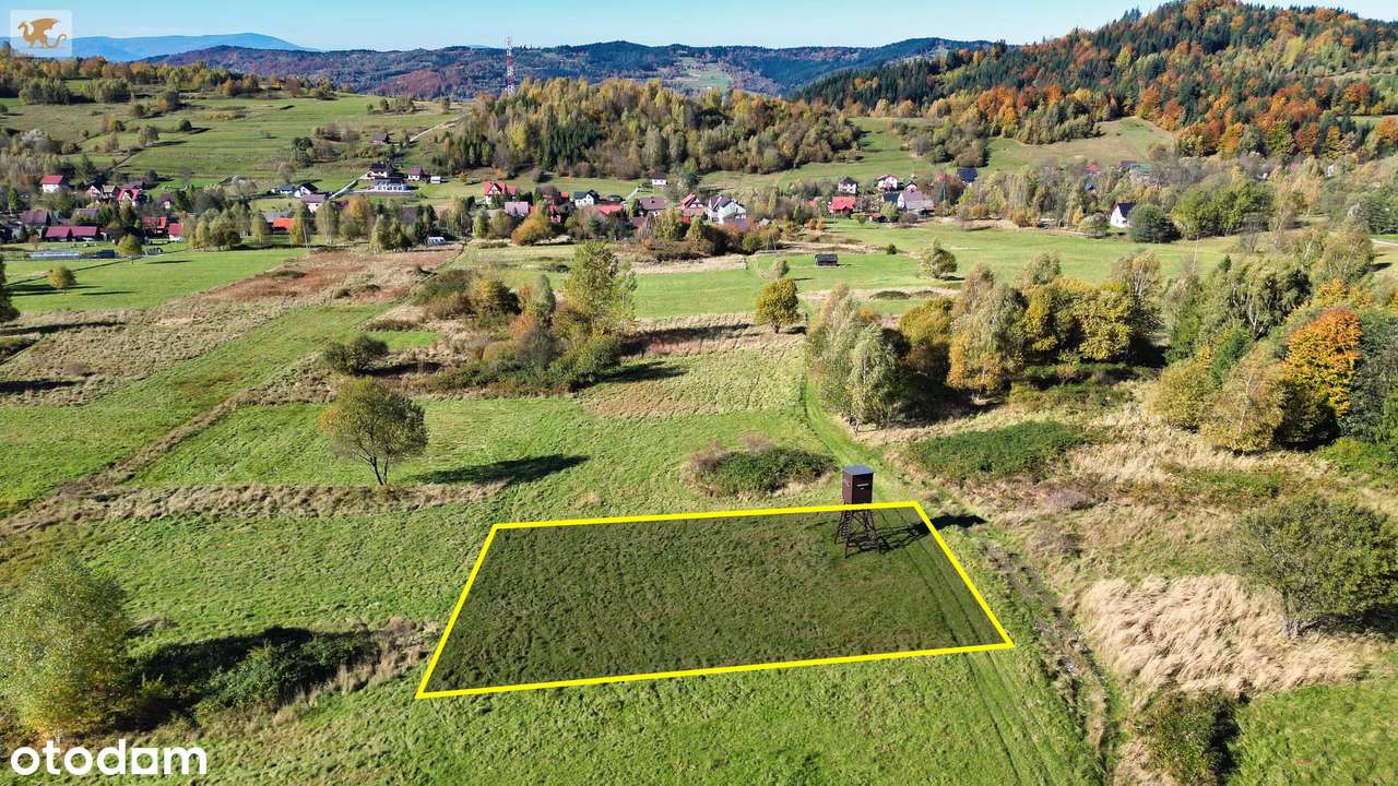 Koszarawa | Działka budowlana 8 arów | MPZP - Pełny obrazek: 4/5