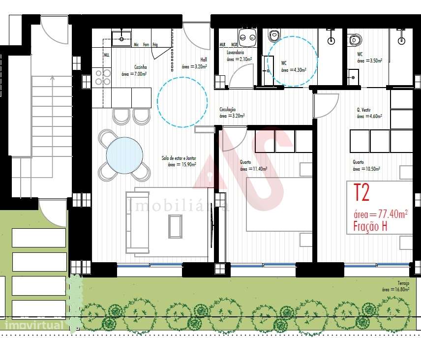 Apartamentos&#8203;&#8203;&#8203;&#8203;&#8203;&#8203;&#8203; T2 em Co - Grande imagem: 5/5