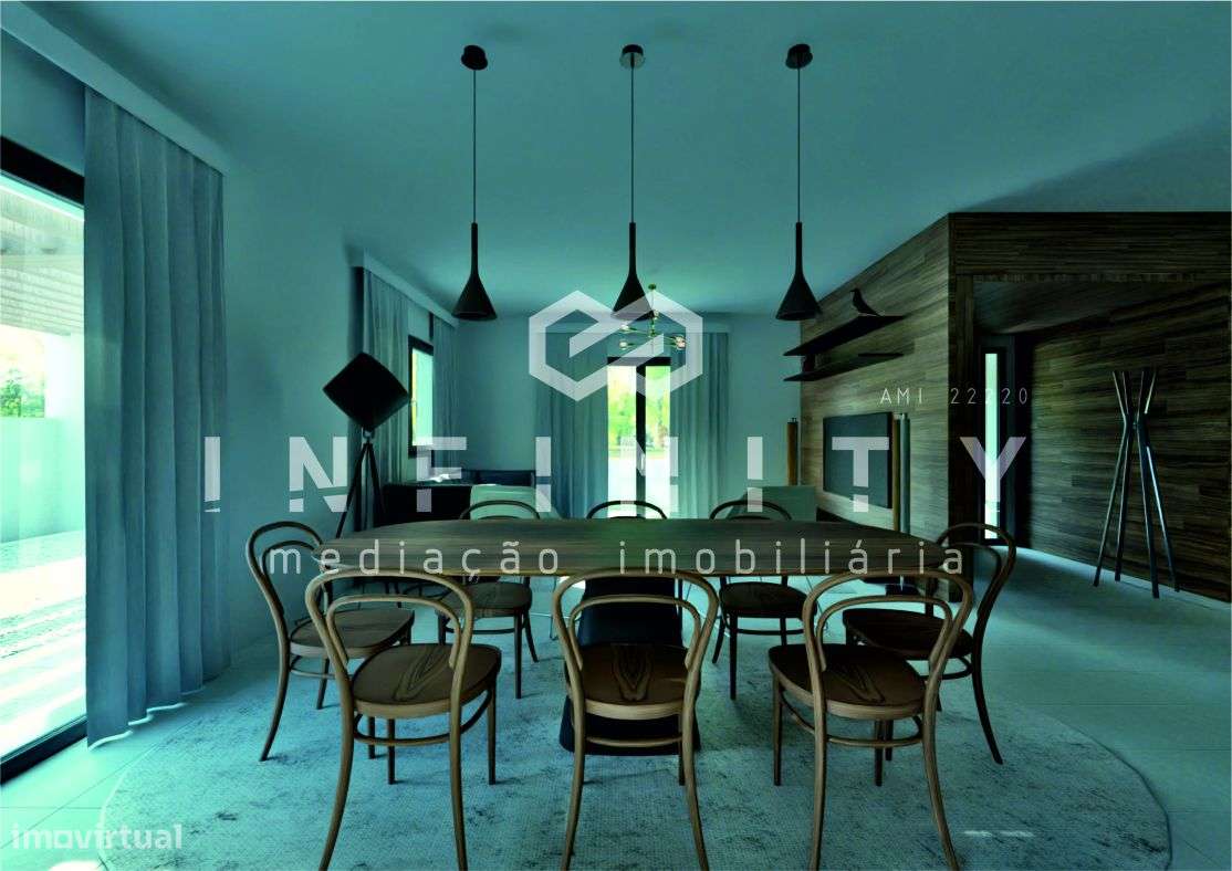 Moradia T3 térrea em construção com jardim e piscina - Grande imagem: 5/9