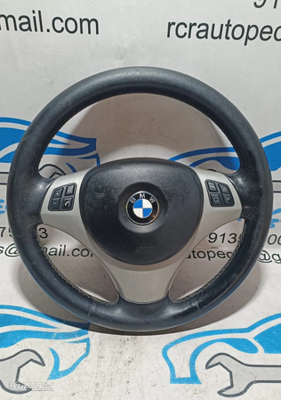 VOLANTE GUIADOR COMPLETO BMW SERIE 1 E81 E87 E82 E88 SERIE 3 E90 E91 E92 E93 X1 E84 PELE AIRBAG COMANDOS MULTIFUNÇÕES CONTROLO - 8