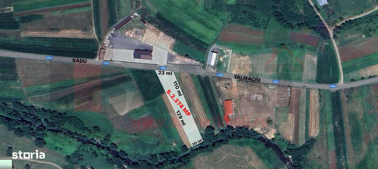 Ocazie: Teren in Sadu, iesire spre Talmaciu, Drumul Judetean |VIDEO - Imagine principală: 2/3