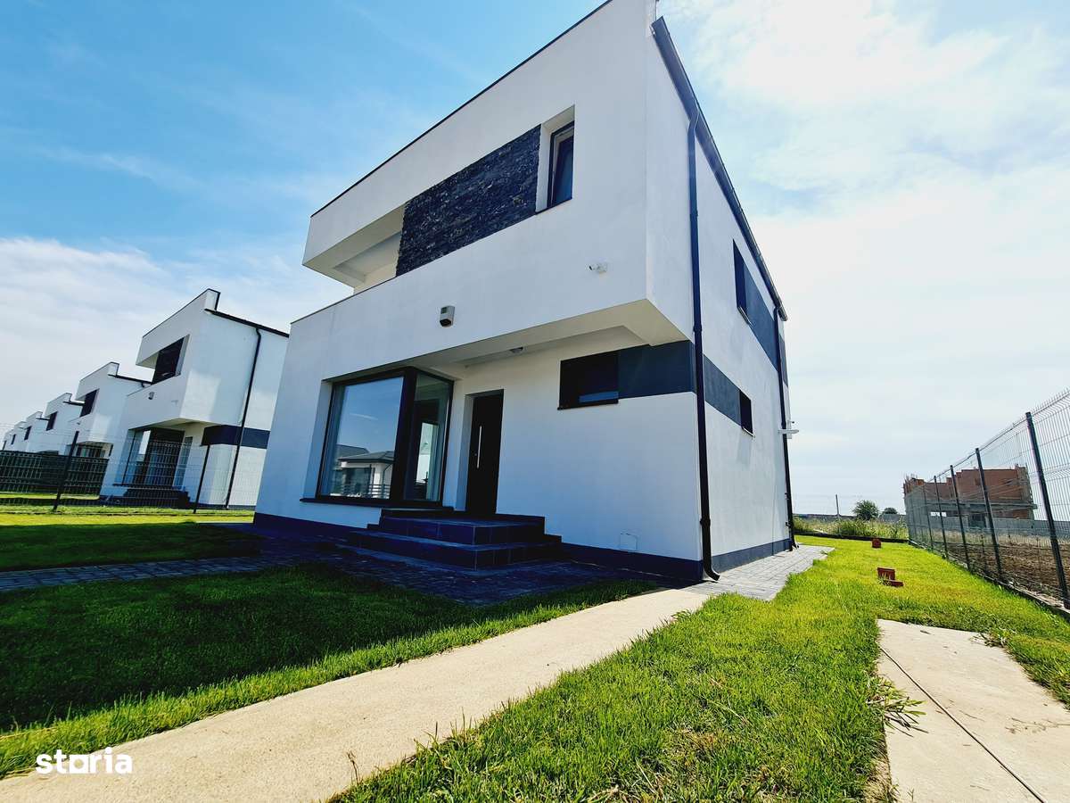 Casă modernă de vânzare - teren 370 mp - 4 camere - Comuna Berceni - Imagine principală: 3/17