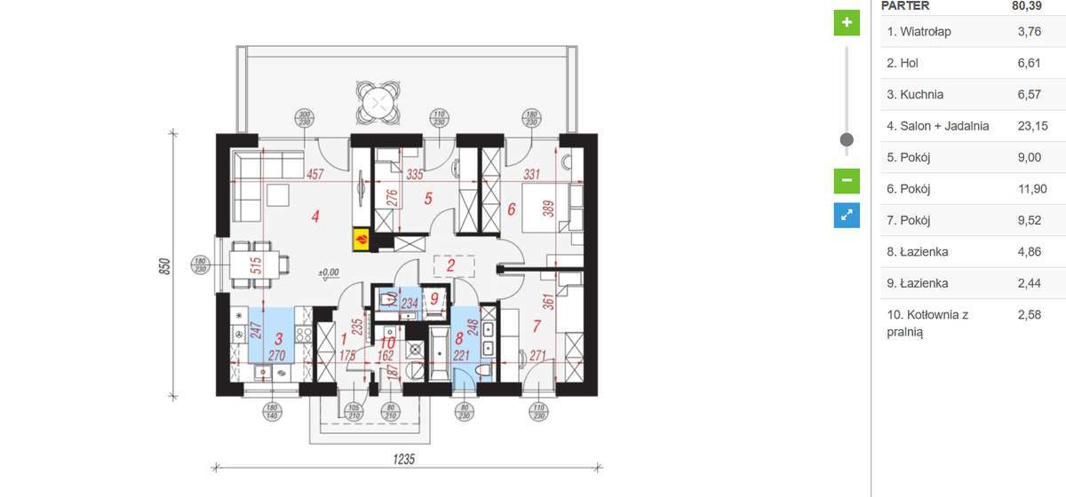 Nowoczesny dom 4-pokojowy | 80,39 m² | działka 1002 m² | Piaskowo - Pełny obrazek: 3/20