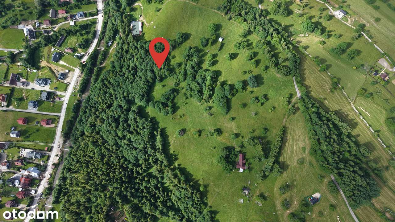 Działka budowlana u podnóża gór. Duży potencjał inwestycyjny - Pełny obrazek: 4/16