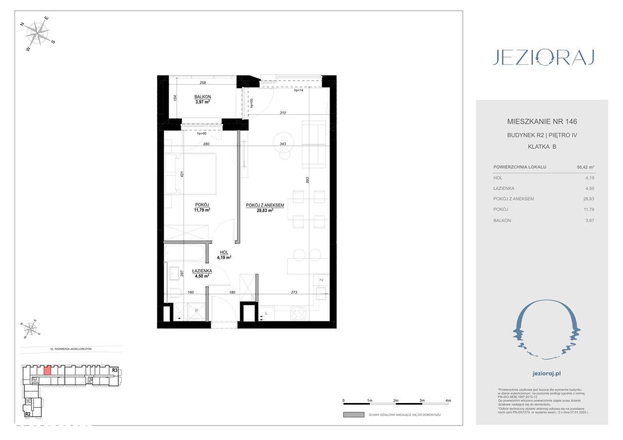 Jezioraj | Zamieszkaj na wakacjach! | Mieszkanie 2-pokojowe | 146 - Pełny obrazek: 2/13