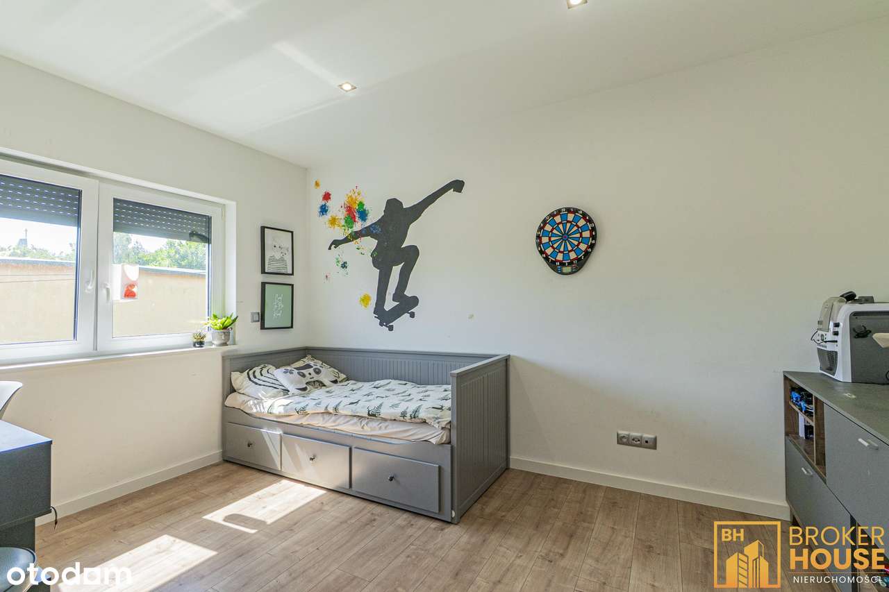 Nowoczesny dom w zabudowie bliźniaczej z ogrodem-11