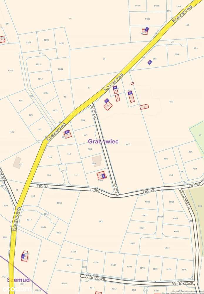 Działki Grabowiec gm.Szemud z wydanymi WZ-5