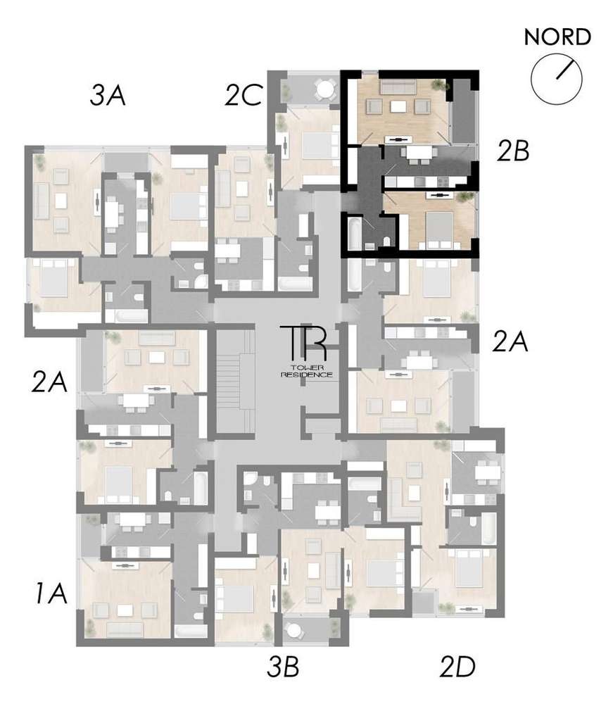 Apartament 2 Camere Incalzire in Pardoseala Ansamblu Nou Rahova-8