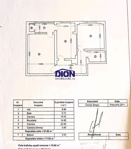 72\/mp utilat,mobilat cu loc de parcare si boxa