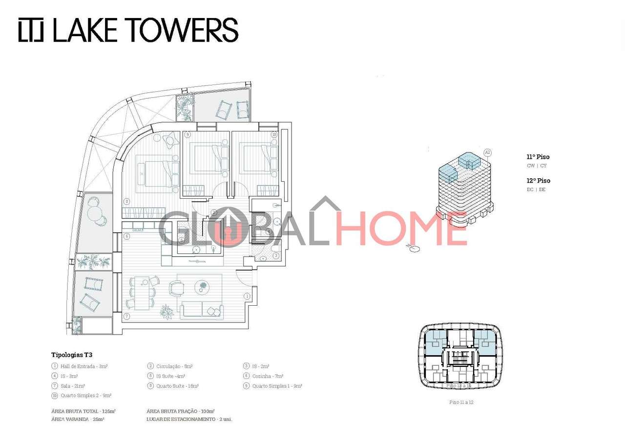Apartamentos T3 – Lake Towers | Arca d’Água, Porto-17