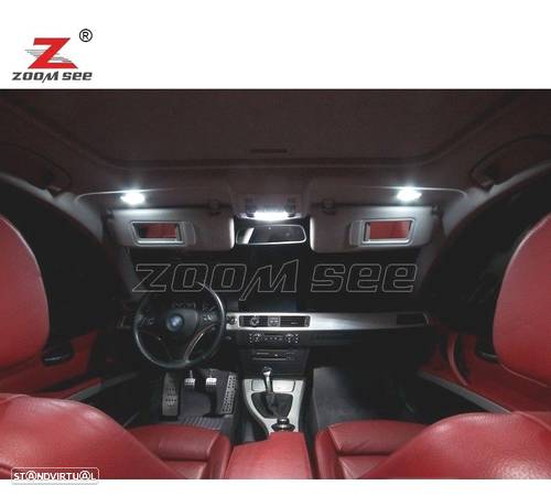 KIT COMPLETO DE 21 LÂMPADAS LED INTERIOR PARA BMW SERIE 3 E92 COUPE M GTS 316I 318I 320D 320D XDRIV - 4