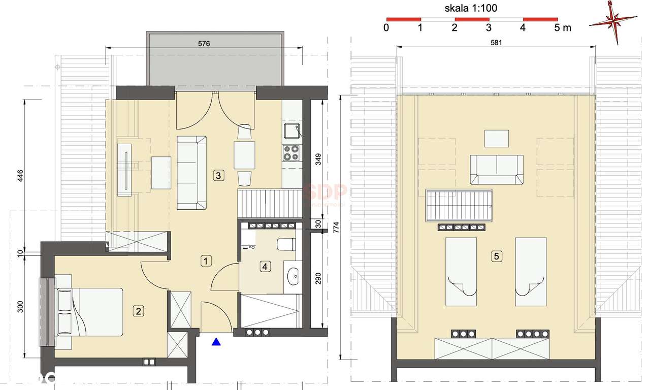 Panorama Karkonoszy i Izerów | Apartament 40+18 m², balkon, winda - Pełny obrazek: 2/13