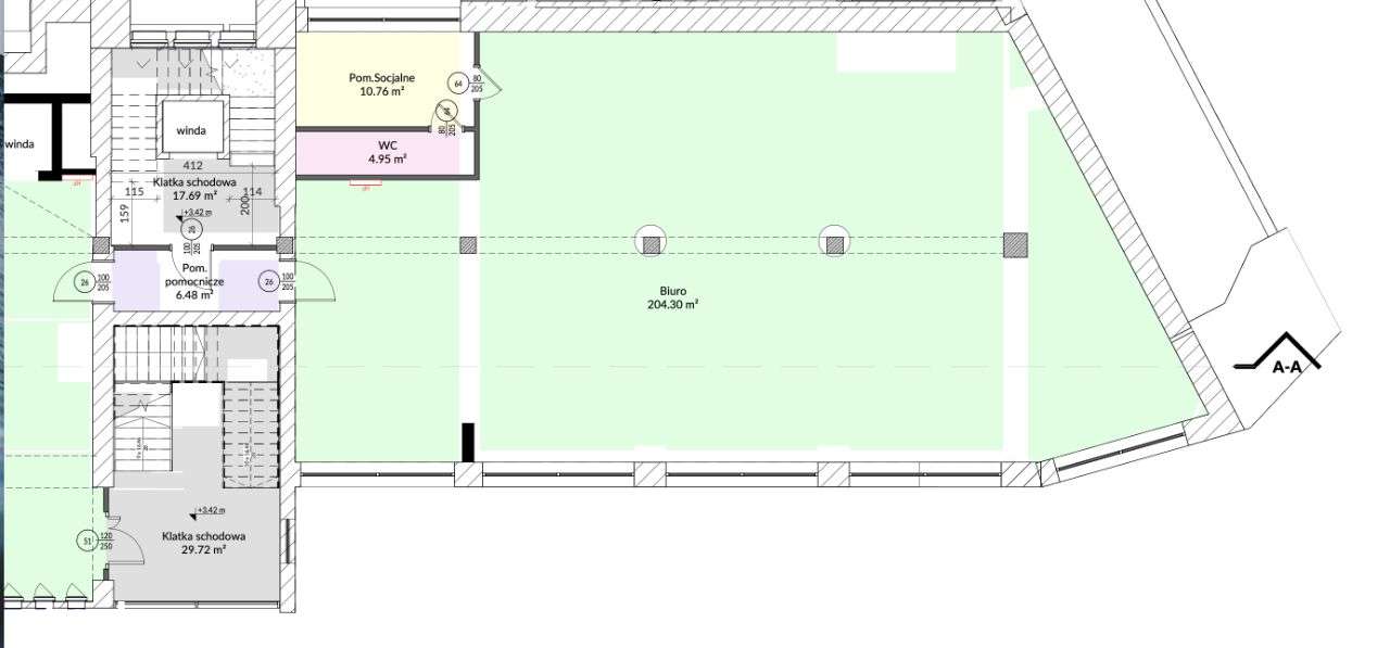 Lokal centrum Katowic 210 m2 zabytkowy budynek - Pełny obrazek: 2/10
